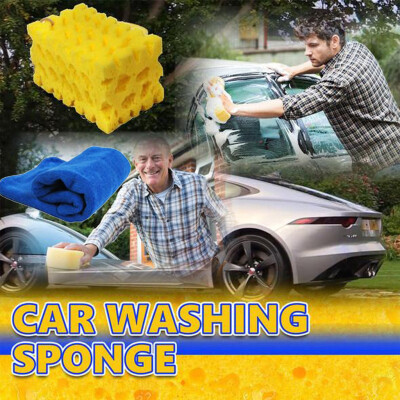 

〖Follure〗Extra Large Car-Washing Sponge Coral Sponge Washing Cleaning Block Honeycomb