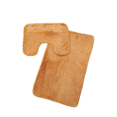

〖Follure〗3pc Bathroom Set Rug Contour Mat Toilet Lid Cover Plain Solid Color Bathmats