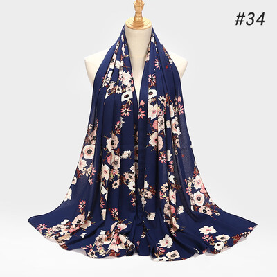 

New Muslim printed seersucker womens headscarf wholesale hot back to the national hood headscarf accessories
