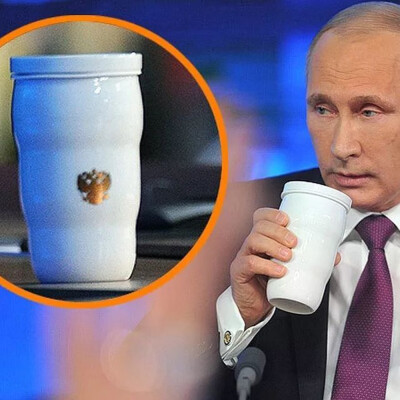 

Stainless Steel Putin Cup G20 Summit White Health Mug Collection Cup
