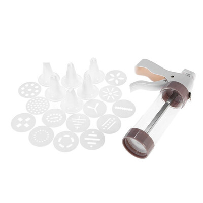 

20Pcs Cookies Cream Press Icing Gun Syringe Nozzles Set Cake Decorating Tool