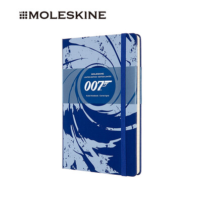 

MOLESKINE cooperation 007 series James Bond blue large horizontal notebook business office meeting notebook 3845