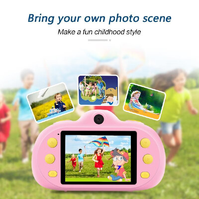 

12MP 1080P HD Kids Children Camera Mini Digital Camera 24 Inch LCD Screen Dual Lenses with Photo Video MP3 Game Modes