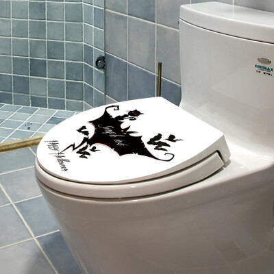 

Toponeto Hallowmas Toilet Seat Wall Sticker Decals Vinyl Art Wallpaper Removable Decor