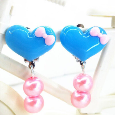 

1 Pair Ear Clip Korean Trendy Kid Children Flower Soft Cushion Ear Clip No Piercing Earring