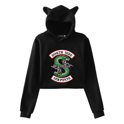 

European&American Trend Girls Plus Velvet Loose Sweater Sweatshirt