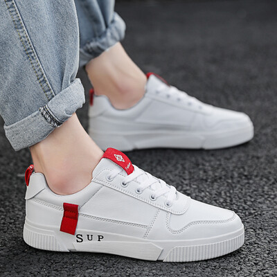 

European Station Small White Shoes Mens Shoes Spring New White Board Shoes Korean Version Baitie Student White Shoes Sports