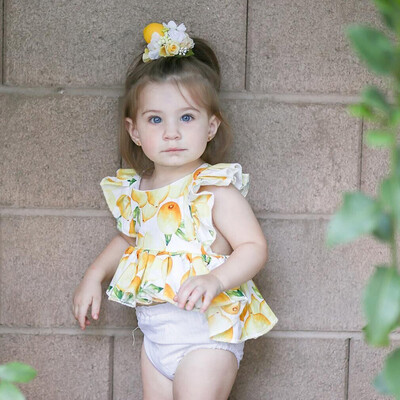 

Infant Toddler Baby Girls Sleeveless Fruit Print TopsShorts Outfits Set Clothes