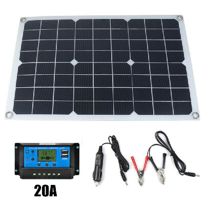 

50W 12V5V Monocrystalline Silicon Solar Panel Dual Output USB Solar-Battery-Charger