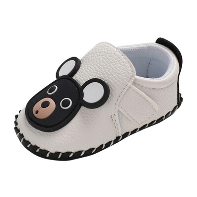 

New Spring Autumn Baby Boy Anti-Slip Cartoon Bear Shoes Casual Sneakers Toddler Ear Breathable Soft Soled First Walkers