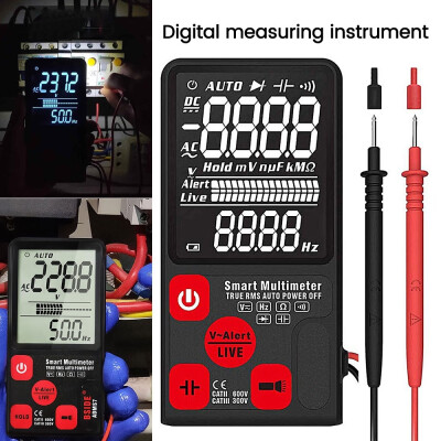 

35 Inch Intelligent Automatic Digital Multimeter ACDC Voltage Resistance Frequency Meter True RMS EBTN LCD 9999 Counts Display