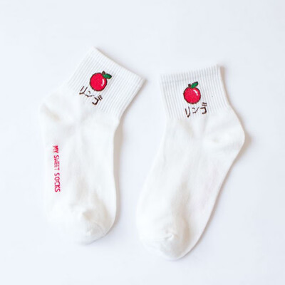

Women Casual Harajuku Cartoon Print Breathable Moisture Wicking Deodorant Elastic Athletic Work Socks
