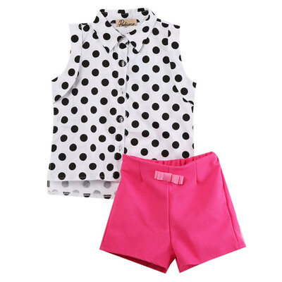 

2pcs Toddler Kids Baby Girl Outfits Summer Tops T-shirt Pants Clothes Set 1-6Y