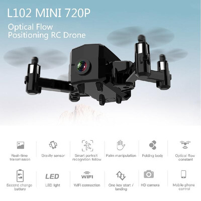 

L102 Mini RC Drone with Camera 480P Wifi FPV Altitude Hold RC Quadcopter for Beginner Training Birthday Gift
