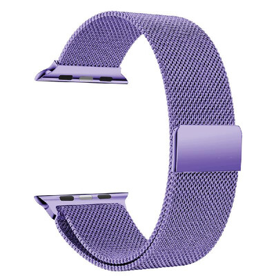 

38mm Stainless Steel Maganet Mesh Watch Band Strap Monochrome Replacement Wristband for Men Women for Apple Watch iWatch Series 1