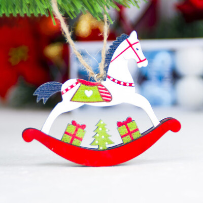 

Gobestart Home Decor Gifts Wooden Pendant Christmas Tree Door Ornament Party Hanging Decor