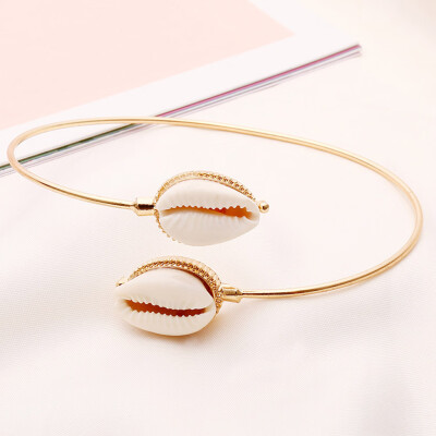 

Shell Arm Bracelet for Women Summer Shell Armband Arm Adjustable Cuff Bracelet