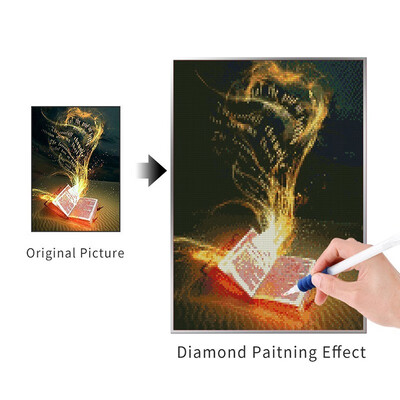

Diamond Embroidery Book Scenery Diamond Mosaic DIY Full Square Rhinestone Diamond Painting Cross Stitch Home Decoration