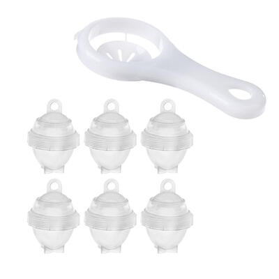 

7pcsSet Egg Poachers Hard Boil Cooker Eggs White Separator Cooking Tools