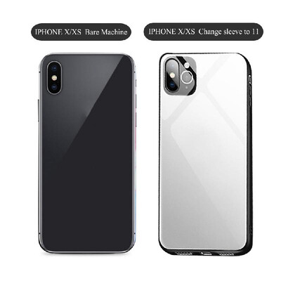 

Glass Case for i-phone XR Second Change for i-Phone 11 Pro Shockproof Glass Back Cover