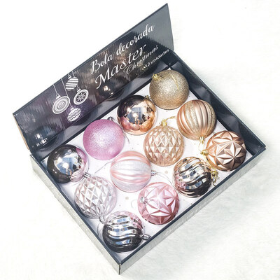 

8cm Christmas Tree Decoration Many Colours Ball Christmas Tree Pendant-12 Boxed