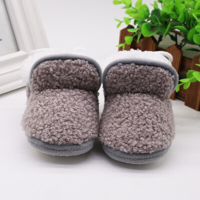 

Autumn Winter Cute Baby Warm Anti-slip Soft Soles Shoes First Walkers Casual Boots Shoes