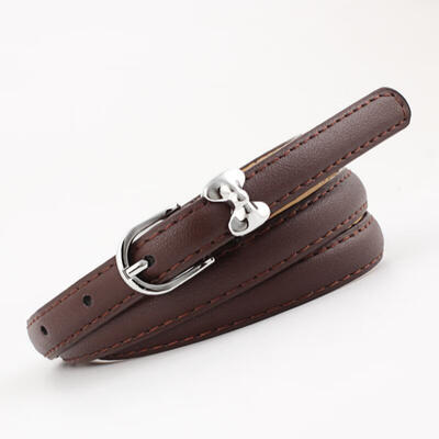 

Women Faux Leather Belts Candy Color Thin Skinny Waistband Adjustable Belt Dress Strap cinturon mujer cinto feminino belt