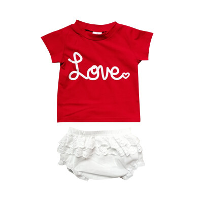 

Infant Baby Girl Boy Clothes Set Letter Short Sleeves TopPants Outfit Summer Cute Baby Boys Girl Clothing