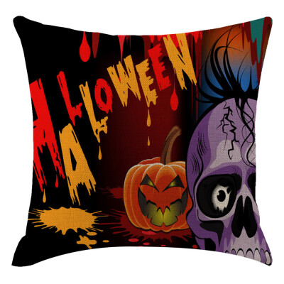 

Siaonvr Halloween Pumpkin Pillow Cover Pillowcases Decorative Sofa Cushion Cover