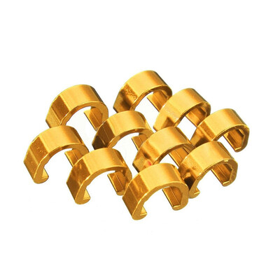 

10PCS Aluminum Alloy Bicycle C Type Buckle For MTB Road Bike Disc Brake Cable Frame Organizer Line Pipe Clip