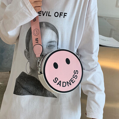

Popular female bag 2019 new fashion small round bag summer small fresh wild ins Messenger bag oceanic shoulder bag