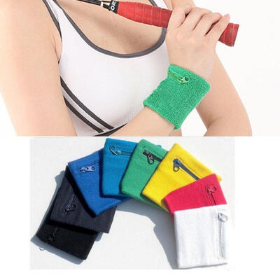 

Fitness Sport Wrist Band Wallet Cycling Zipper Wrist Strap Bracers Safe Wallet