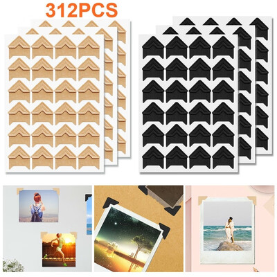 

100312Pcs Self-adhesive Photo Frame Corner Sticker Craft Scrapbook Album Album Decor