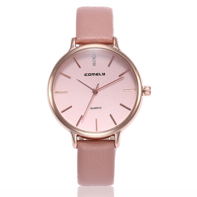 

Japanese movement ladies belt watch simple scale stone