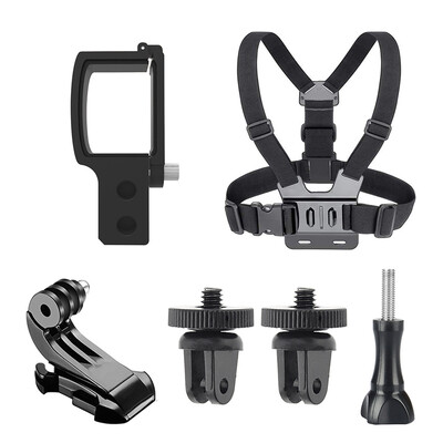 

Comfortable Chest Mount Harness J Hook Bucket Mount & Adapter & Long Screw Camera Holder Kit for DJI OSMO Pocket 3-axis Stabil