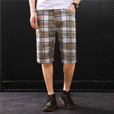 

SQSI 2019 five pants summer casual shorts tide simple pants male lattice special 4944