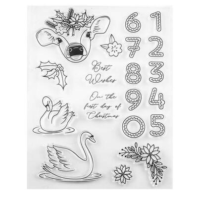 

Cartoon Numbers Silicone Transparent Seals Clear Stamp for DIY Scrapbooking