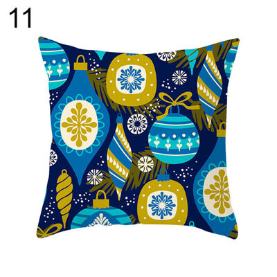 

Cartoon Christmas Tree Santa Claus Pillow Case Cushion Cover Chair Sofa Decor