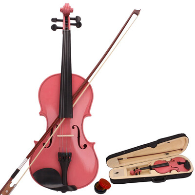 

Zimtown 44 34 12 14 18 Acoustic Violin Fiddle with Hard Case Bow Rosin Full Size
