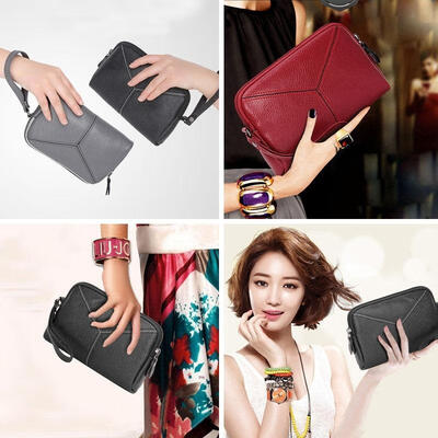 

New Lady Women Leather Clutch Wallet Zip Long Card Holder Case Purse Handbag