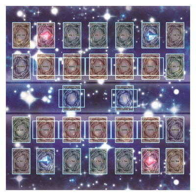 

〖Follure〗Rubber Play Mat 60x60cm Galaxy Style Competition Pad Playmat For Yu-gi-oh Card