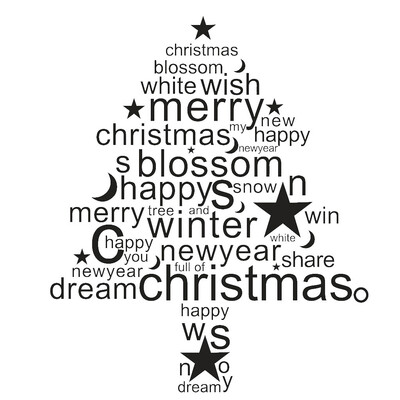 

〖Follure〗Merry Christmas Removable Wall Sticker Home Christmas Xmas Decor