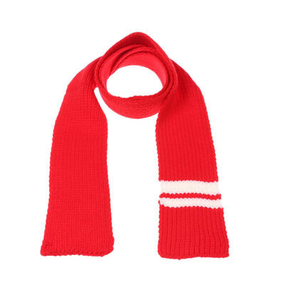 

Fashion Kids Boys Girls Warm Shawl Hit Color Stripe Print Knitted Scarf