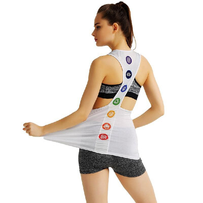 

New Fashion Women Sports Vest O-Neck Special Print Sleeveless Racer Back Tank Top Yoga Fitness Gym Running Top