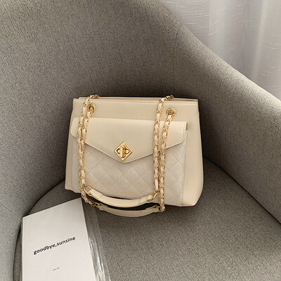 

Qiao Bani 2019 new European&American style fashion simple rhombic chain bag large shoulder diagonal trend handbags wholesale