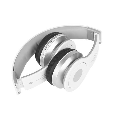 

Foldable Wireless Bluetooth Stereo Headphone Headset Mic FM TF Slot for iPhone iPad PC White