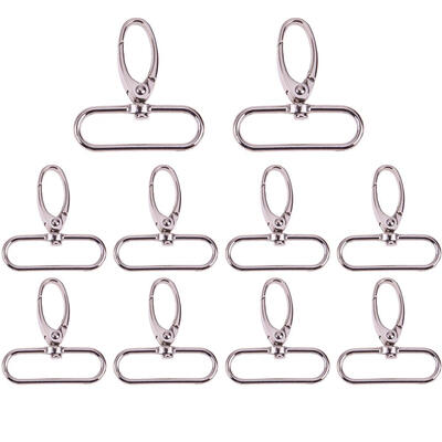 

10pcs Retro Style Antique Silver Finish Luggage Bag Buckle Lobster Clasps