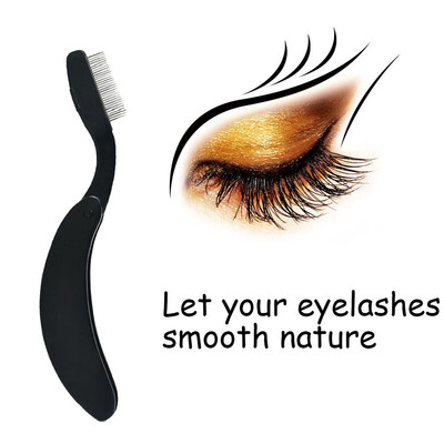 

〖Follure〗Folding Eyelash Comb Lash Separator Mascara Lift Curl Metal Brush Beauty Makeup
