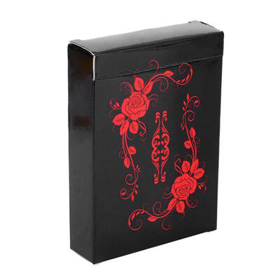 

Greensen Plastic Waterproof Rose Plated Black Poker Cards Deck Magic Playing Card