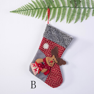 

Gobestart Christmas Stockings Mini Socks Santa Candy Gift Bag Christmas Tree Decorations